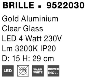Veioza, Lampa de masa LED design elegant BRILLE