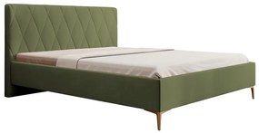 Pat matrimonial 180 cm Tikka 180  (măslin + auriu). 1099423