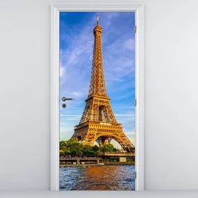Fototapet pentru ușă - Tturnul Eiffel (95x205cm)