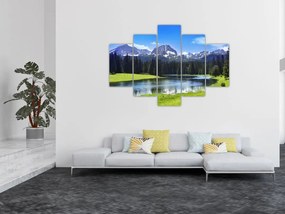 Tablou - vâfurile montane înzăpezite (150x105 cm)