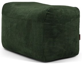Fotoliu bean bag verde cu tapițerie din catifea reiată Plus 70 Lounge – SLOWDOWN