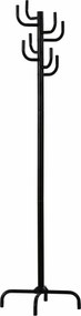 Cuier pom W11, negru, otel, 48x178 cm