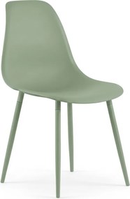Set 2 bucati scaune din plastic OSAKA, verde deschis