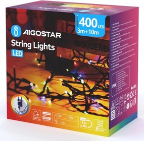Aigostar - Ghirlandă LED de exterior pentru Crăciun 400xLED/8 funcții 13m IP44 multicoloră