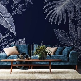 Fototapet - Linii de frunze tropicale (147x102 cm)