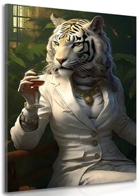 Tablou animal gangster tigroaică