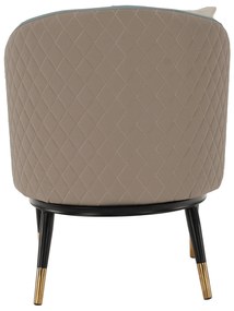 Fotoliu design, albastru/ bej, KALILA