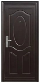 Usa metalica de exterior cu izolatie si vizor Novo Doors ND141 ,deschidere stanga dreapta, 1 yala, dimensiuni multiple,tabla 0.5 mm, balamale si