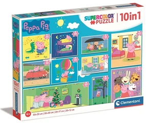Purcelușa Peppa Life Puzzle 10 în 1 Clementoni