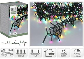 Lanț luminos exterior Macaron, 11 m, 560 LED-uri,(verde, portocaliu, albastru, roz)temporizator, 11 m