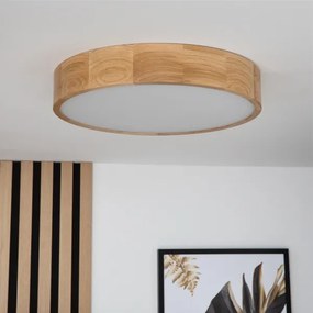 Plafonier OAK 3xE27/60W/230V stejar Ø 47,5 cm