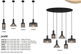 Pendul design industrial JEDD negru 21cm