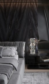 Veioza, Lampa de masa design decorativ Puntes crom