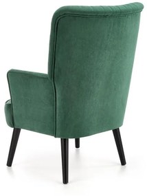 Fotoliu tapitat Delgado Velvet verde – H100 cm