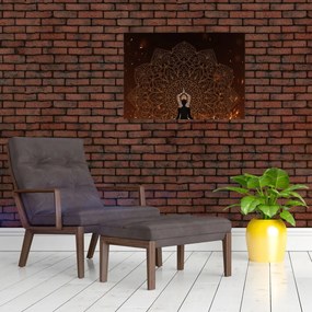 Tablou pe sticlă - Meditații (70x50 cm)