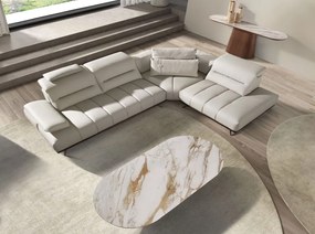 Masuta cu blat din marmura portelanata Walnut 160x80cm