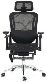 RHYTHM PRO Scaun ergonomic cu funcție Rhythm, sezut Translatie, cotiere 6D, Suport lombar ajustabil, Mesh, Negru