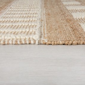 Covor din iută Flair Rugs Medina, 60 x 230 cm, bej