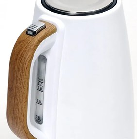 Fierbător de apă 1,7 l 2400W/230V oțel inoxidabil/alb