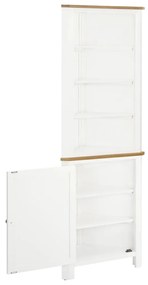 289214 vidaXL Dulap de colț, 59 x 36 x 180 cm, lemn masiv de stejar