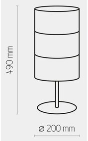 Lampă de masă BOGART 1xE27/15W/230V neagră/aurie