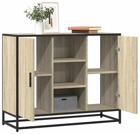 vidaXL Dulap, stejar sonoma, 92x35x76 cm, lemn prelucrat