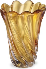 Vaza flori, Vas decorativ Contessa L, galben 115407 HZ