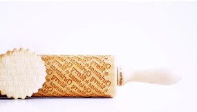 Sucitor din lemn cu detalii de Crăciun în relief Valek Merry Christmass