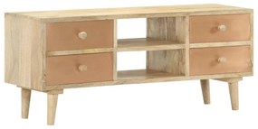 vidaXL Comodă TV, 110x30x45, lemn masiv de mango