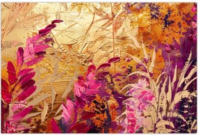 Tablou - Pictură abstractă de flori II. (90x60 cm)