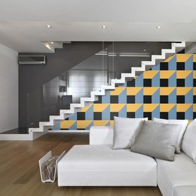 Tapet - Abstracție geometrică colorată I.