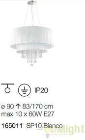 Candelabru clasic / Lustra design elegant OPERA SP10 bianco 165011