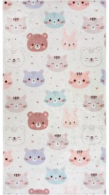 Covor pentru copii fildeș lavabil 160x230 cm Cute Animals – Vitaus