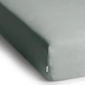 Cearceaf gri deschis din jerseu cu elastic 200x200 cm Amber – Restilo