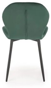 Set 4 scaune K538 velvet verde
