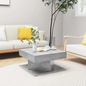 vidaXL Măsuță de cafea, gri beton, 57x57x30 cm, lemn prelucrat
