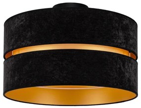 Plafonieră Duolla DUO 1xE27/40W/230V d. 40 cm negru/auriu