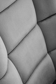 Fotoliu tip balansoar Bazalto velvet gri H92 cm