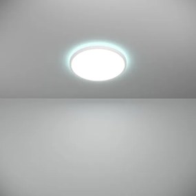 Plafonieră LED RGBW dimabilă de exterior Eglo ROVITO-Z 13,9W/230V d. 30 cm IP44 alb