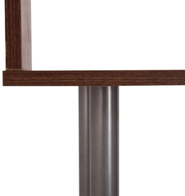 Homcom Biblioteca de Perete in Lemn, Castaniu, 80x30x145cm