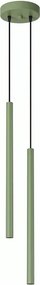 Sollux SL.2134 - Lustră suspendată pe cablu PASTELO 2xG9/8W/230V verde