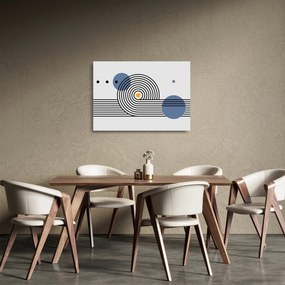 Tablou pe sticlă - Abstracție minimalistă N⁰1 (70x50 cm)