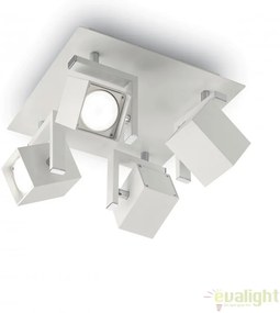 Plafoniera design modern cu 4 spoturi directionabile MOUSE PL4 alba 073583