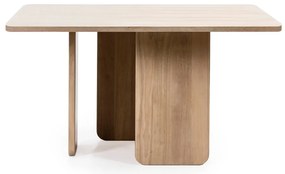 Masă dining cu aspect de lemn de frasin Teulat Arq, 137 x 137 cm