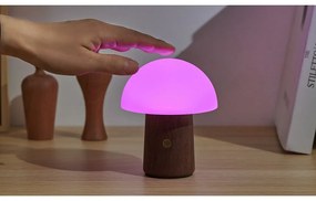 Veioză albă/în culoare naturală închisă LED (înălțime 12,5 cm) Alice Mushroom – Gingko