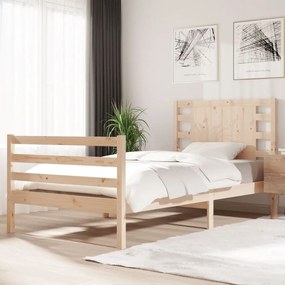 3104273 vidaXL Cadru de pat, 100x200 cm, lemn masiv de pin