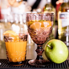 Set de pahare de apă, 6buc, 240 ml, roz, FREGATA TYPE 2