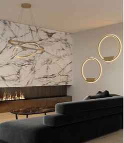 Aplica LED de perete design modern Rim alama 80cm, 3000K
