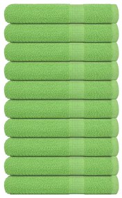 vidaXL Prosoape saună 10 buc Verde măr 80x200 cm 360 g/m² 100% bumbac
