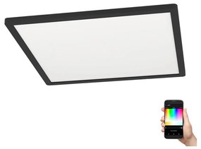 Plafonieră LED RGBW dimabilă ROVITO-Z LED/16,5W/230V negru Eglo 900094